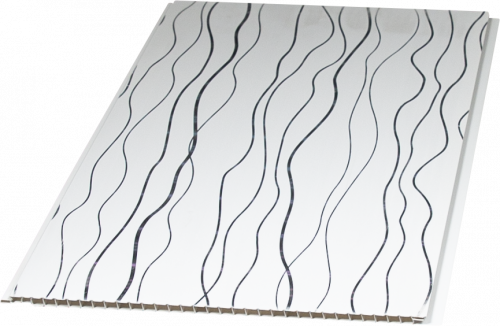 Metalik Folyo Desenli PVC Lambiri - Model 5291